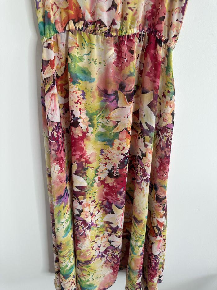 Robe longue à fleurs multicolore Vintage T36 S - photo numéro 7