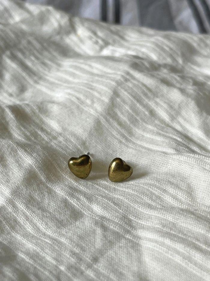 Boucles d’oreilles petit coeur - photo numéro 1