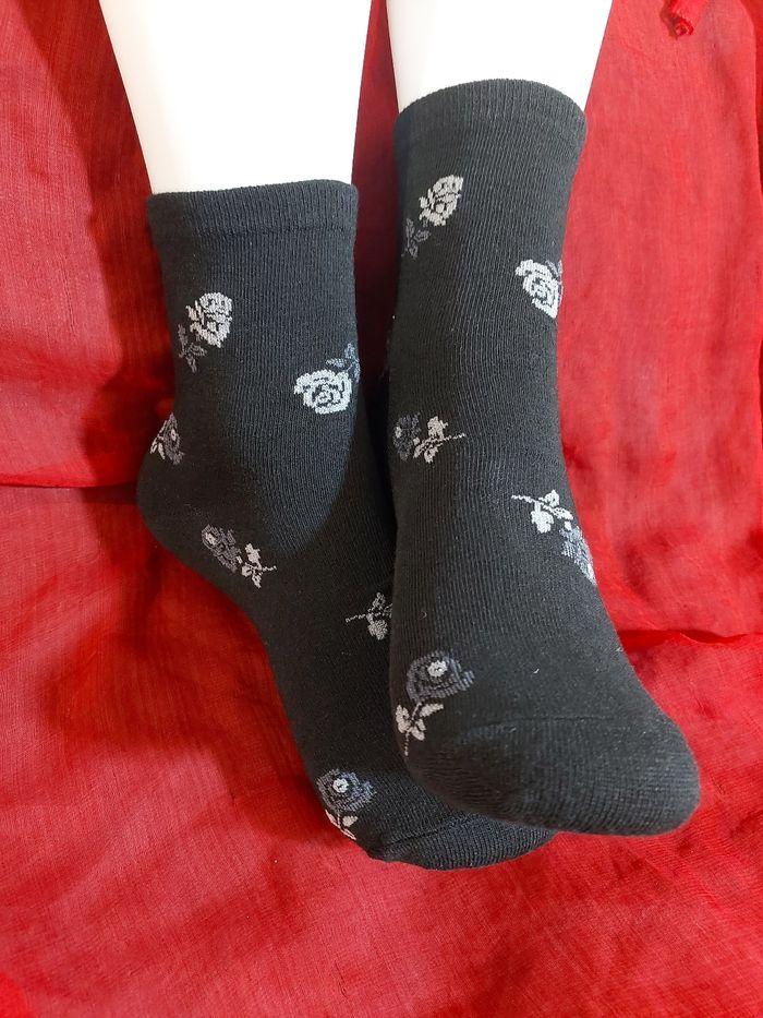 Lot de 5 paires de chaussettes élégantes thème fleuri - photo numéro 6