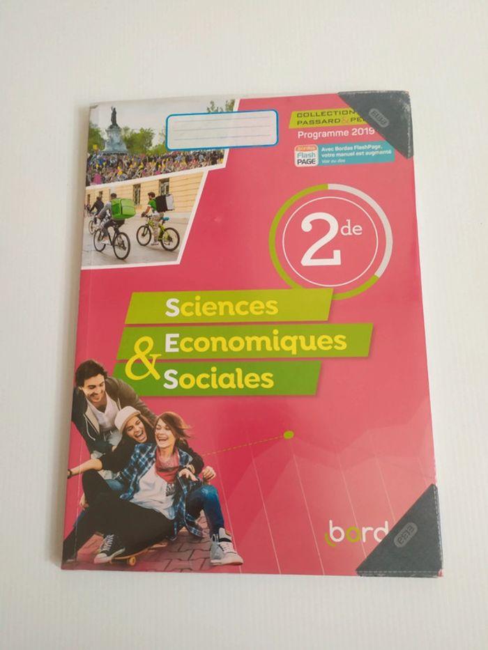 sciences économiques et sociales seconde - photo numéro 1