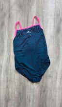 Maillot de bain de natation 1 pièce bleu et rose Decathlon taille 38