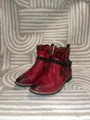 Bottines rouges Laura Vita