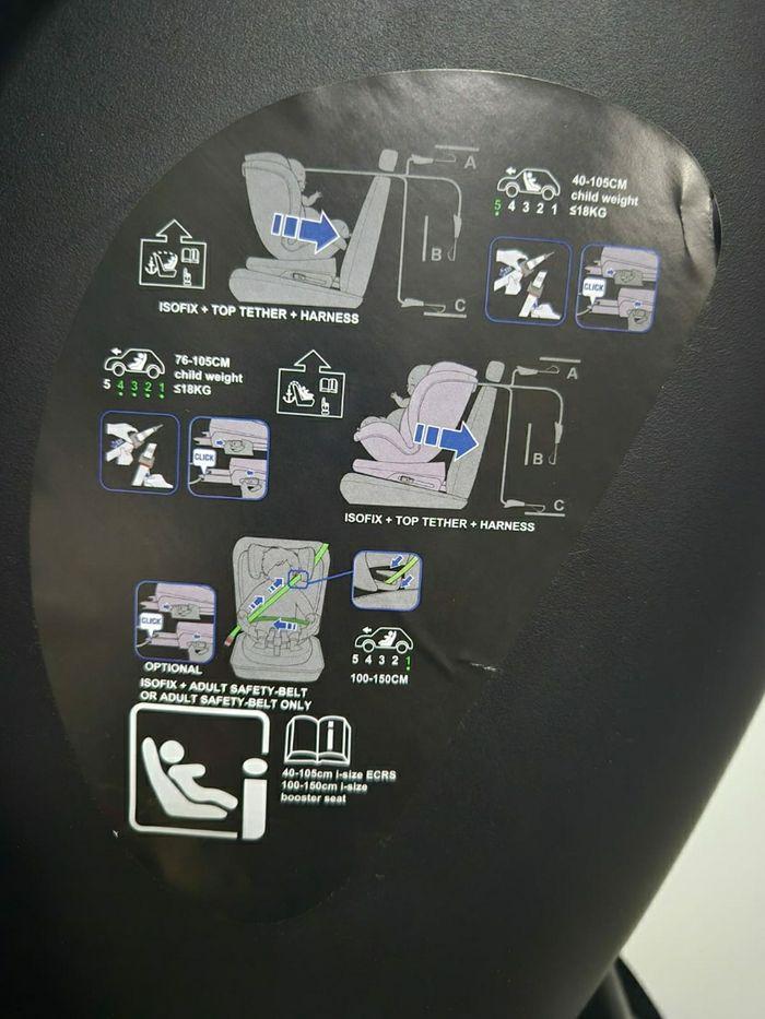 Siège auto ISOFIX Pivotant à 360°, REECLE , de la naissance à 12 ans (0-36 kg), ECE R129 - photo numéro 10