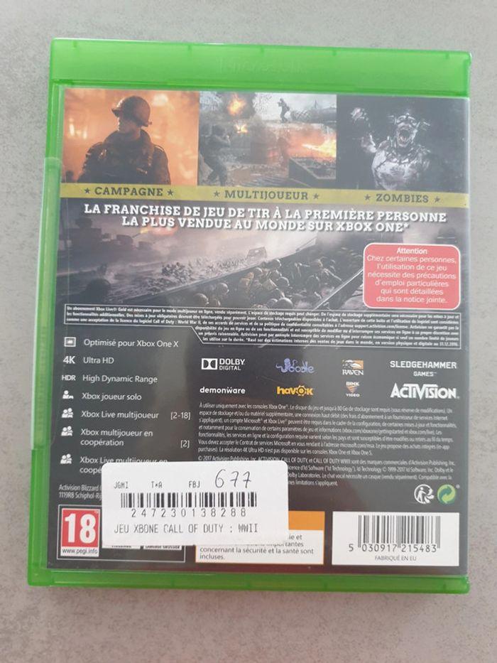 Jeux xbox one call of duty world war 2 - photo numéro 2