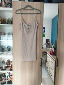 Robe côtelé beige Bershka - Taille M 38