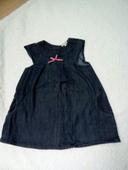 Robe jean sans manche 18 mois