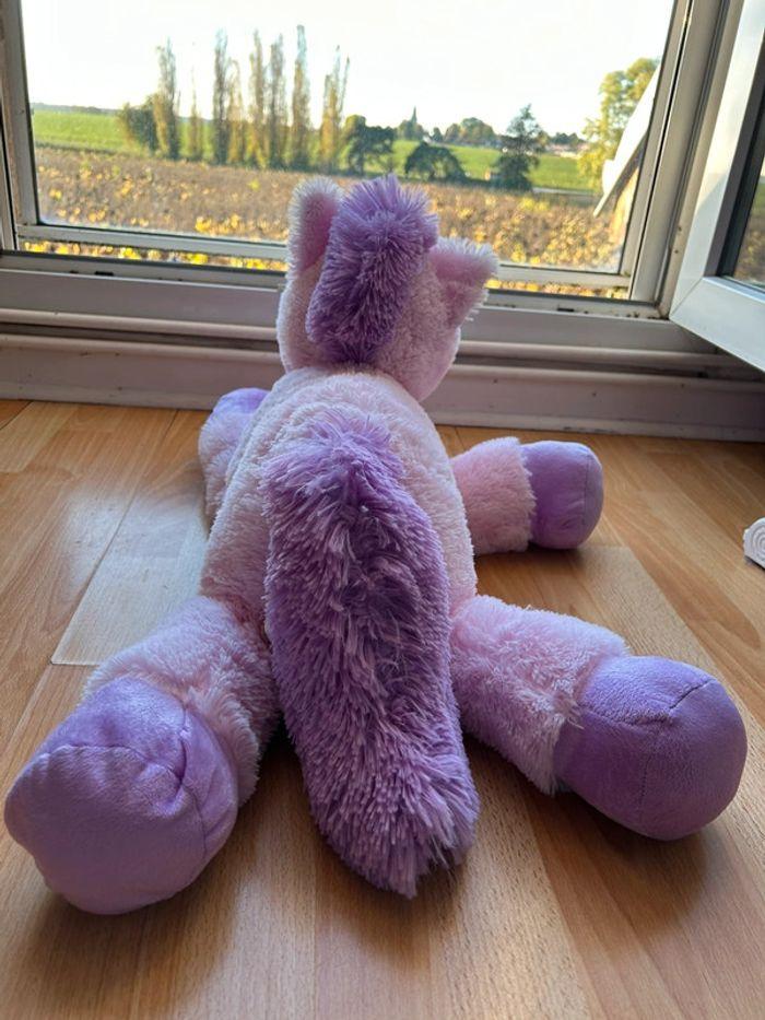 Peluche licorne violette - photo numéro 3