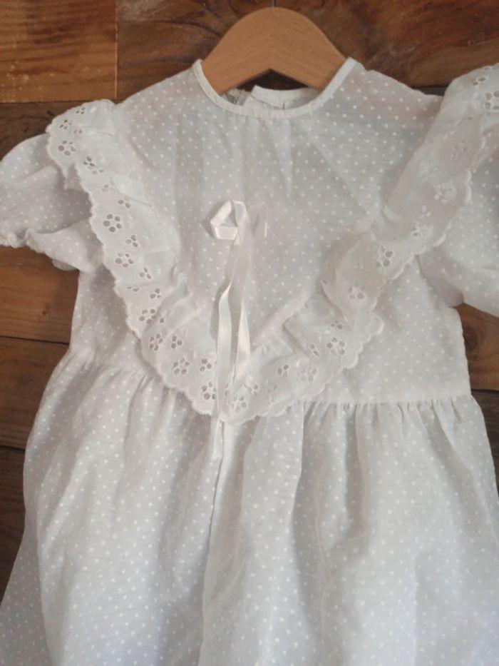 Combinaison tenue blanche fille 2 ans vintage tbe - photo numéro 4