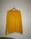 Pull jaune moutarde tissaia taille 42_44