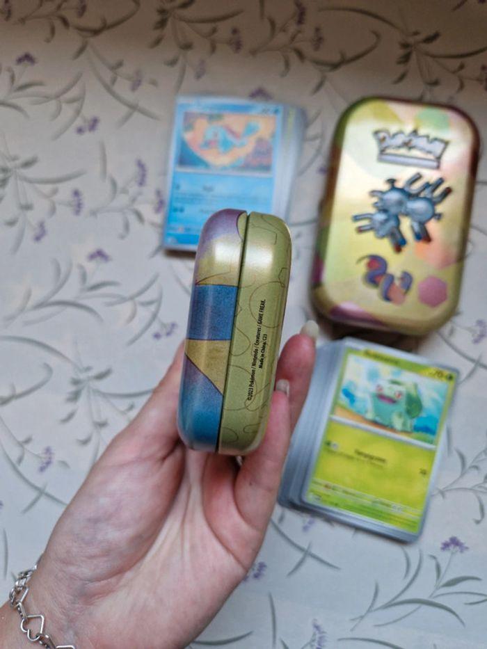 Lot 2 mini tins + carte sans doubles pokemon - photo numéro 5