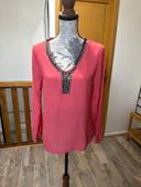 Blouse couleur corail