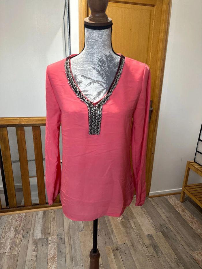 Blouse couleur corail - photo numéro 1