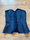 Corset en jeans Guy Laroche vintage taille 36 neuf avec étiquette