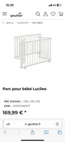 Parc pliable Geuther Lucilee blanc