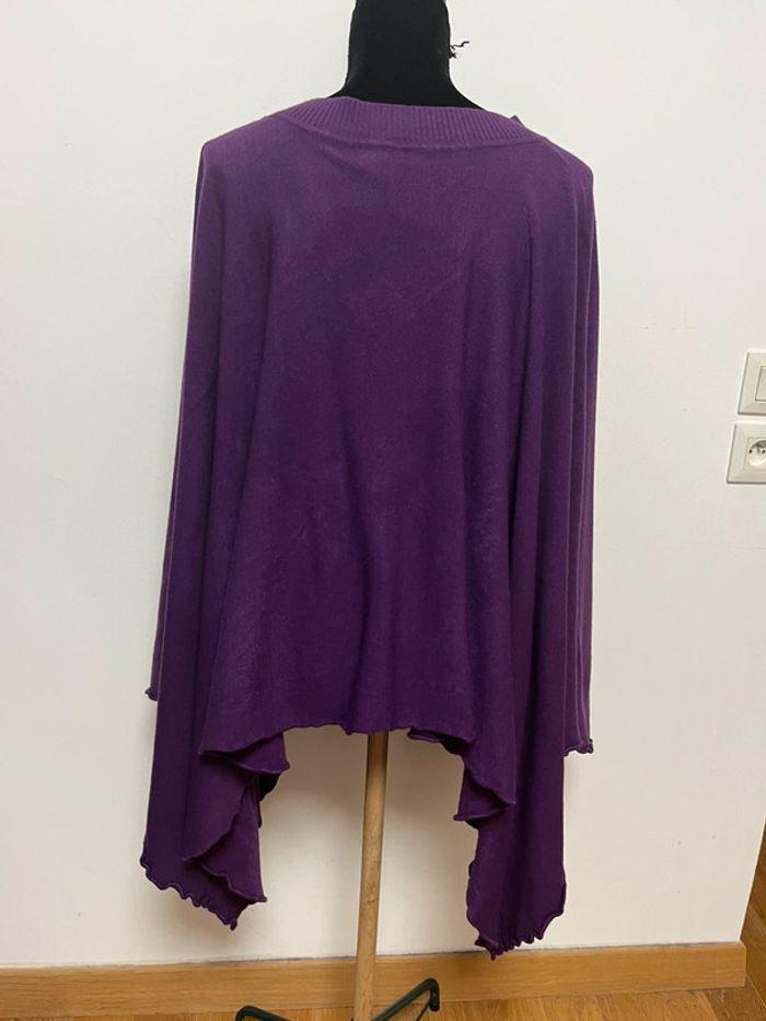 Poncho ou cape mauve - photo numéro 5