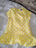 Robe à pois jaune