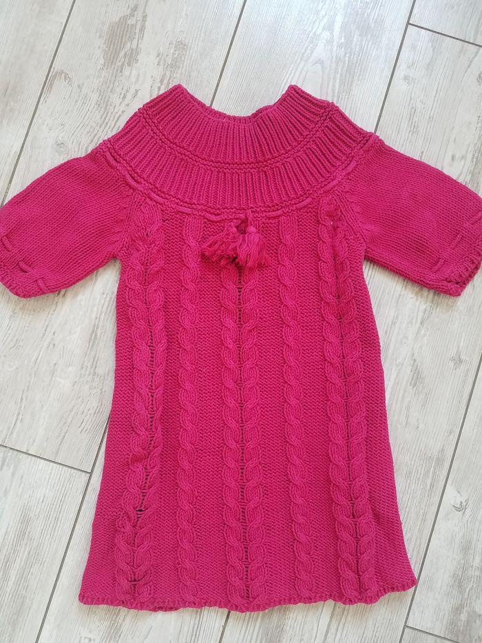 Robe pull Lili Gaufrette rose t 6 ans tbe - photo numéro 1