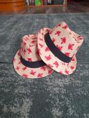 Lot de 2 chapeau de paille crabe jumeaux