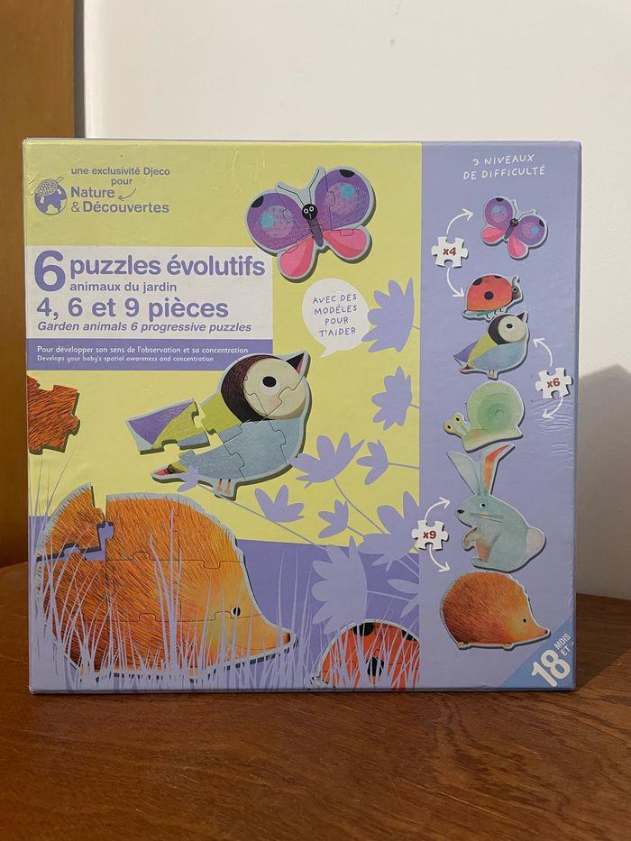 Puzzle évolutif animaux du jardin - photo numéro 1