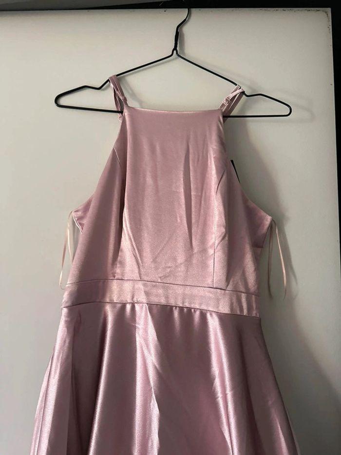 Robe de soirée rose poudrée - photo numéro 3