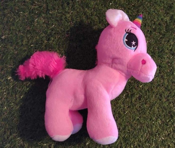 Peluche licorne rose + sac licorne - photo numéro 2