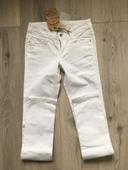 Jean femme blanc marque kaporal taille 36