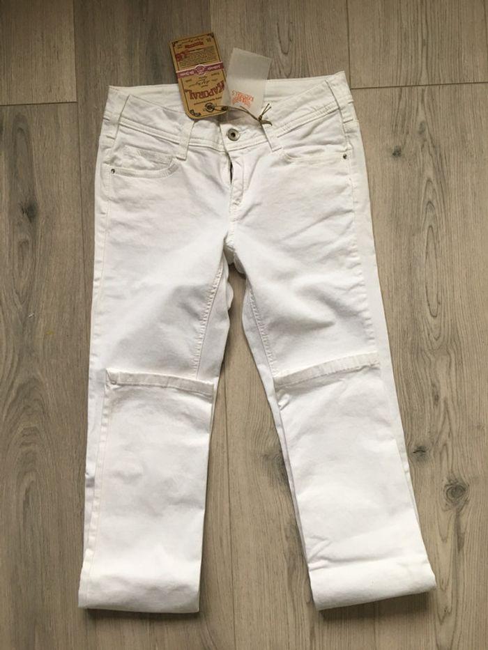 Jean femme blanc marque kaporal taille 36 - photo numéro 1