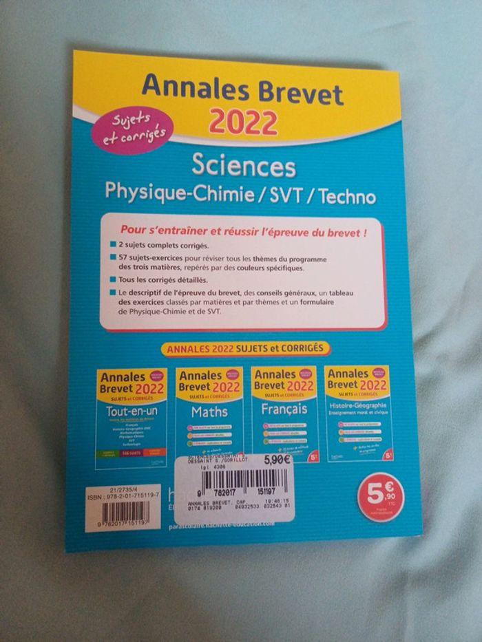 Livre neuf annales brevet - photo numéro 2