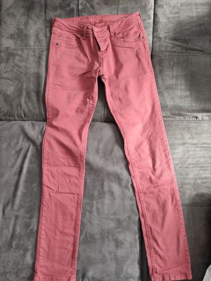 Pantalon femme bonobo taille 38 rouge clair - photo numéro 1