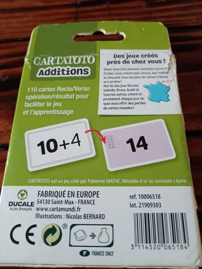 Jeu carte addition - photo numéro 2