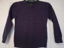 Pull col v violet 8 ans