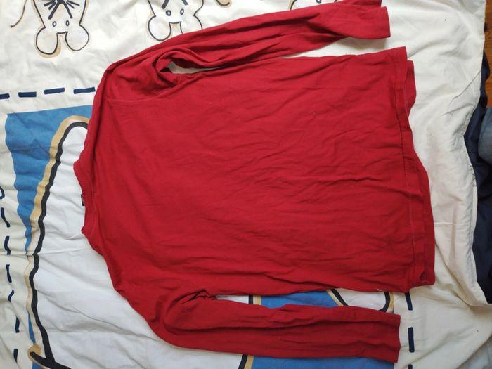 T-shirts longues manches rouge - photo numéro 2