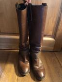 Bottes en cuir marron San Marina