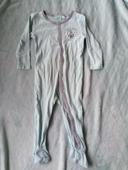 pyjamas grenouillère léger bugs bunny bleu gris 74cm neuf