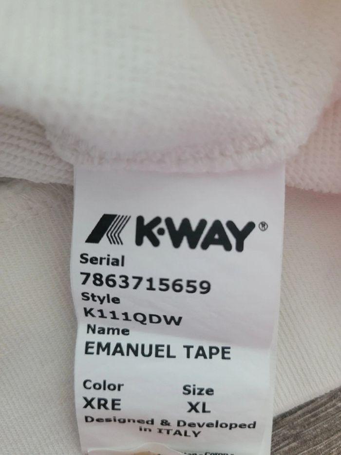 Sweat Kway Blanc Comme Neuf Taille XL2020 Authentique - photo numéro 8