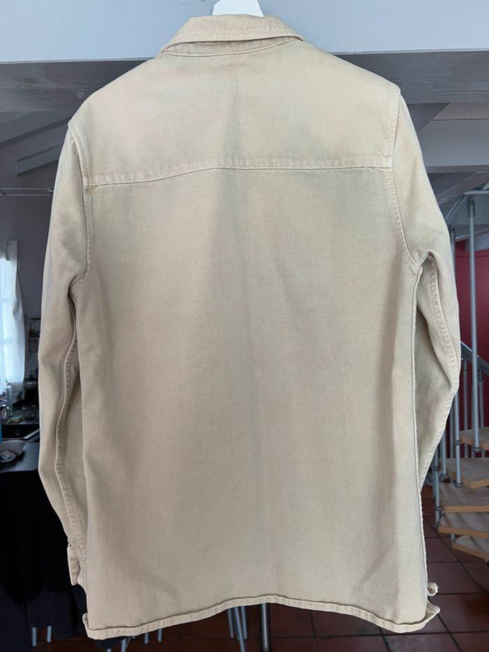 Veste Surchemise Zara Vintage Beige Denim - Taille S | Bon État (BE) - photo numéro 4