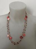 Collier perle rose