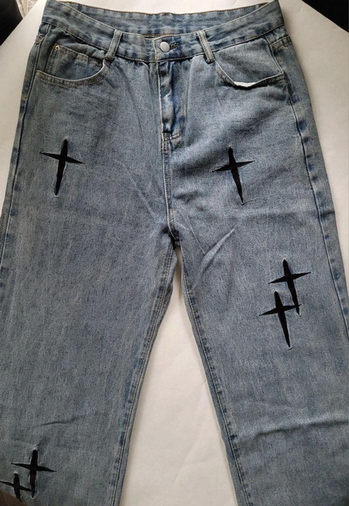 Jean Y2K bleu taille 2XL homme en très bon état - photo numéro 5