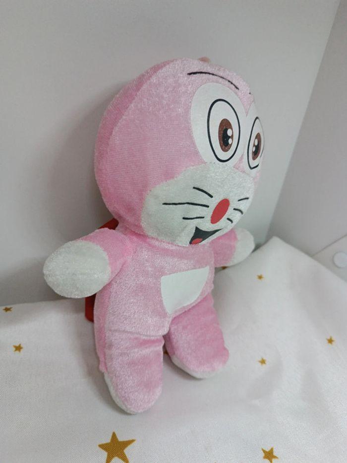 Rose pink peluche doudou poupée nounours Teddy chat cat Doraemon kawaii Sakura animé japonais - photo numéro 3