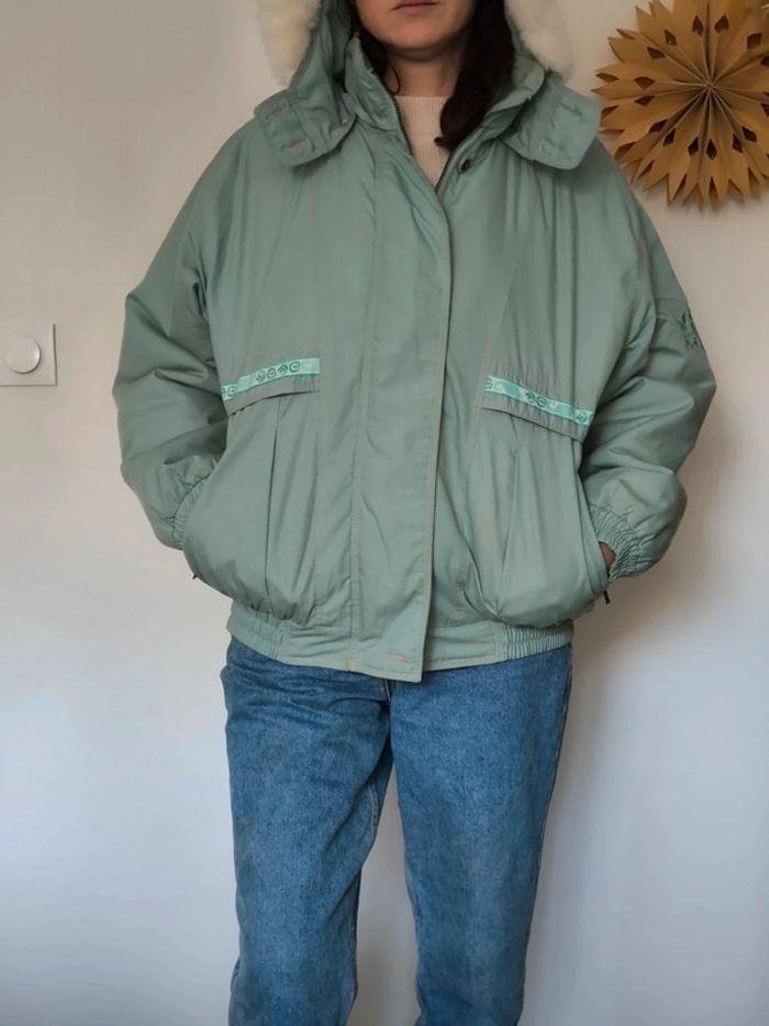 🤎 Blouson d'hiver vintage matelassé à capuche 40 🤎 - photo numéro 16