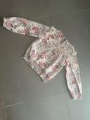 Blouse fleurie fille 4 ans