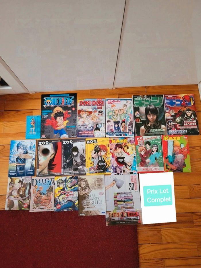 Gros Lot Manga Livrets Découvertes + Magazines + Posters + Figurine Anime - photo numéro 1