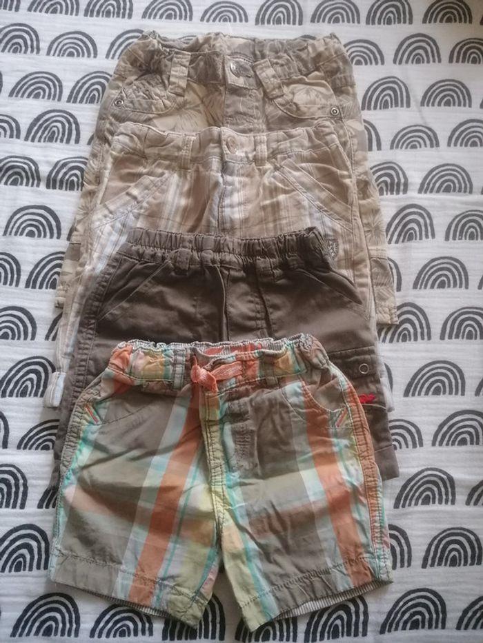 Lot de 4 bermudas. 9 mois - photo numéro 1