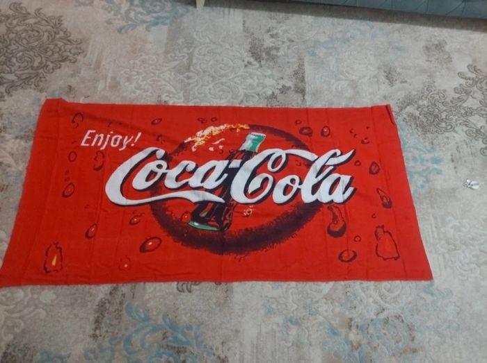 🔥🔥Superbe serviette de plage  coca cola neuf taille 70×150 cm🔥🔥 - photo numéro 2