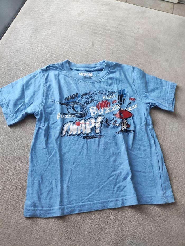 Tee shirt manches courtes bleu hpw kids 5 ans