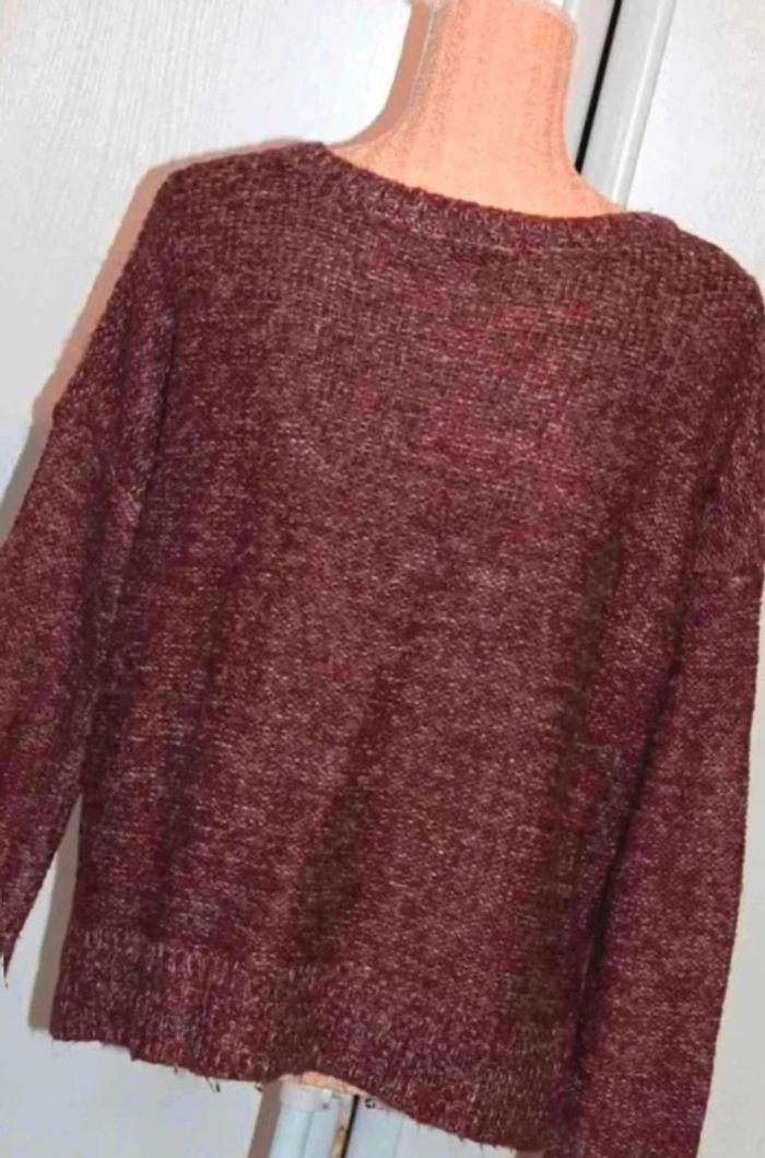 Pull  Bordeaux  chiné  - Jennyfer -  Taille  S - photo numéro 6