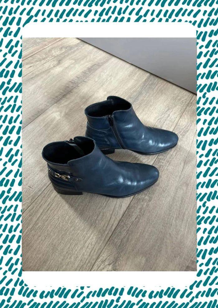 Bottines bleu Salamander - photo numéro 2