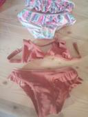 Lot maillot de bain fille + paréo