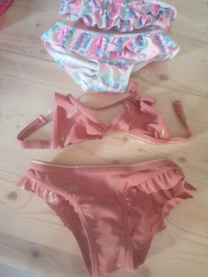 Lot maillot de bain fille + paréo - photo numéro 1