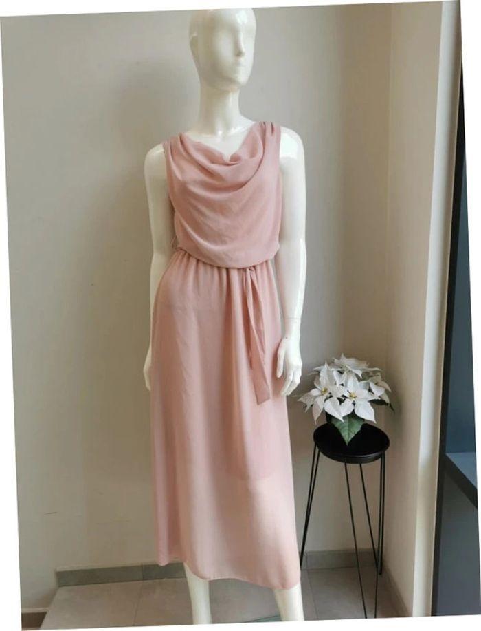 Robe longue rose pâle taille 36 - photo numéro 1